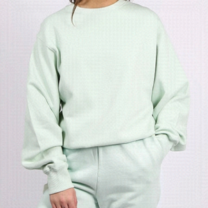 𝅺brunette the label, crewneck Sweatshirt and Highrise shorts set, Size M/L